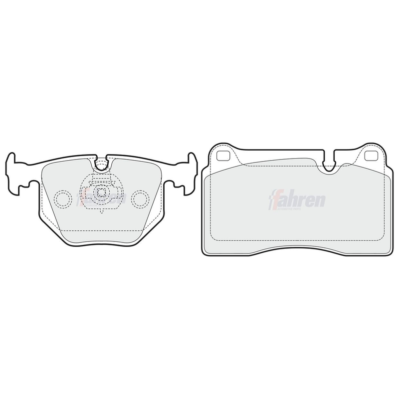 Fahren Front & Rear Pads fits Land Rover Range Rover 2002-2012 4.2 4.4