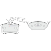 Fahren Front & Rear Pads fits Seat Ibiza St 2010-2015 1.2 1.4