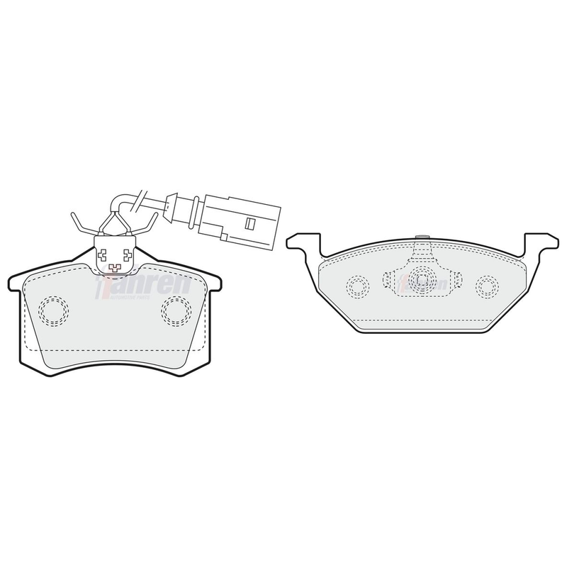 Fahren Front & Rear Pads fits Seat Ibiza St 2010-2015 1.2 1.4