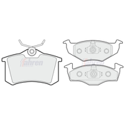 Fahren Front & Rear Pads fits Seat Ibiza 1996-2002 1.4 1.6
