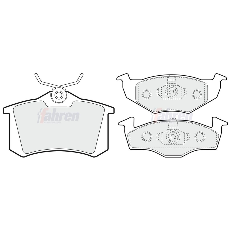 Fahren Front & Rear Pads fits Seat Ibiza 1996-2002 1.4 1.6