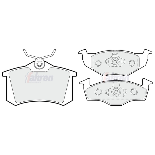 Fahren Front & Rear Pads fits Seat Ibiza 1996-2002 1.4 1.6