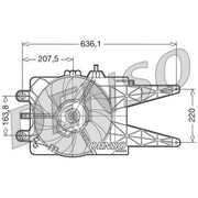 Denso Engine Cooling Fan DER09014