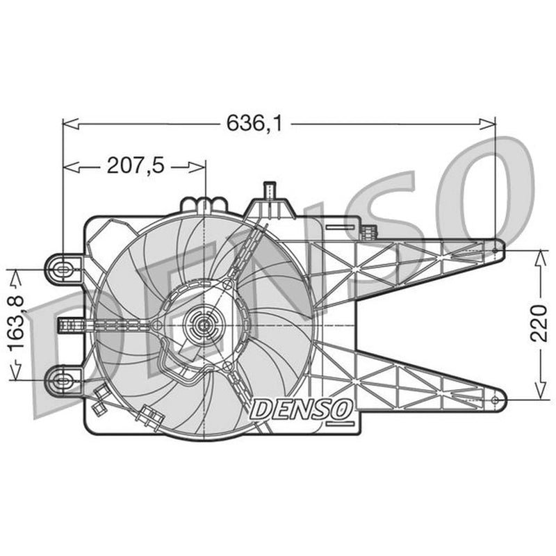 Denso Engine Cooling Fan DER09014