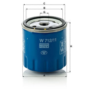 MANN-FILTER Engine Oil Filter W 712/11