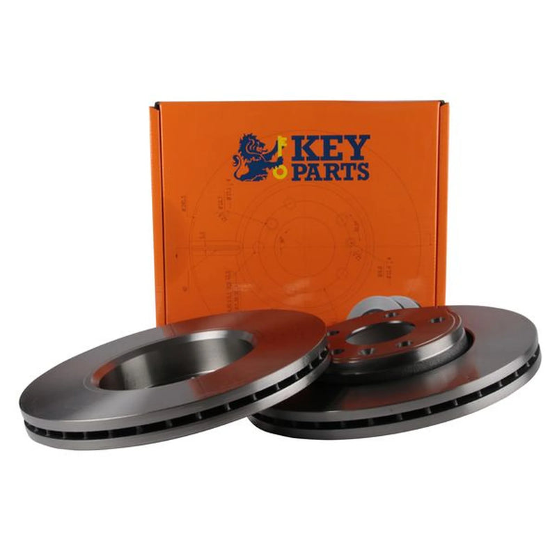 Key Parts 2 x Vented Front Brake Discs KBD4297-x2