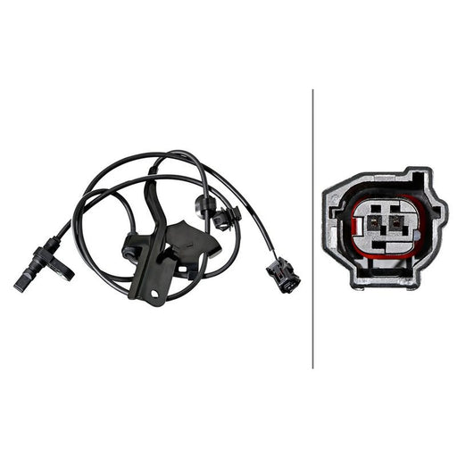 Hella ABS Wheel Speed Sensor Front 6PU 358 217-651