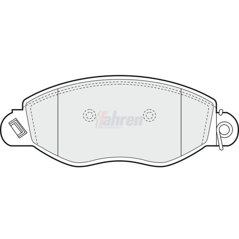 Fahren Front Brake Pad Set fits Ford Transit 2000-2006 2.0
