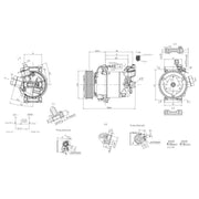 Hella Air Conditioning Compressor 8FK 366 200-501
