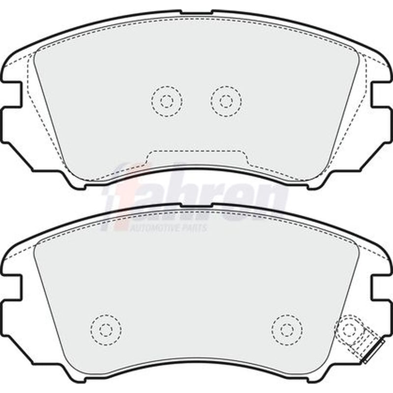 Fahren Front Brake Pad Set fits Kia Soul I 2009-2014 1.6