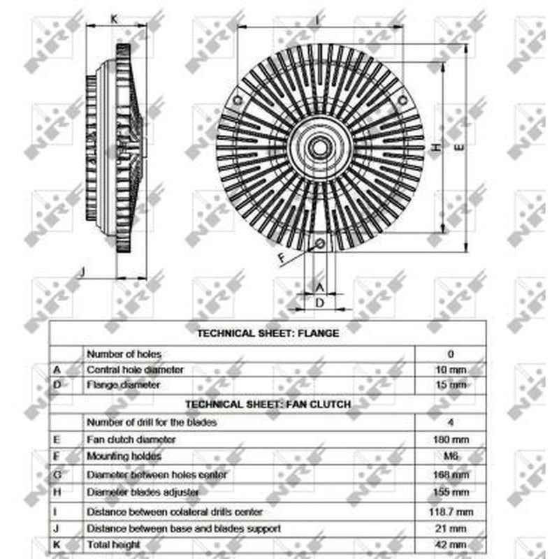 NRF Radiator Fan Clutch 49532