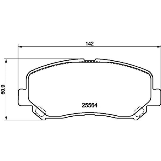 DON Front Brake Pad Set PCP1182
