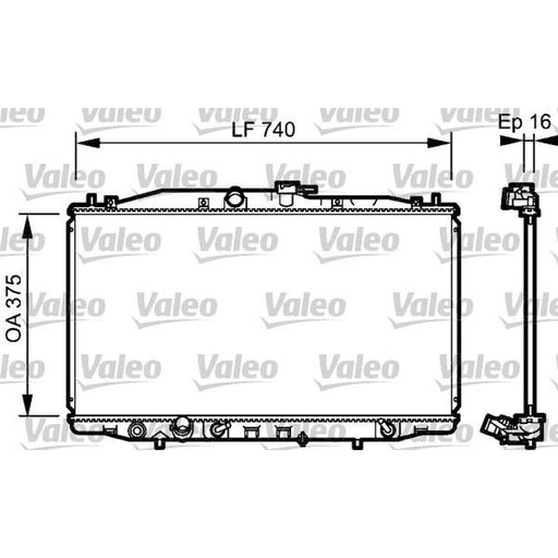 Valeo Engine Radiator 735050