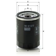 MANN-FILTER Engine Oil Filter W 610/9
