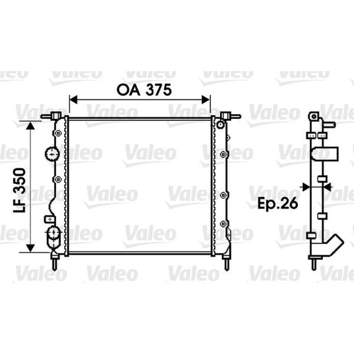 Valeo Engine Radiator 732338