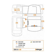 Vango Cove III Low Drive Away Awning Low Smoke - Vango - Van Life Living