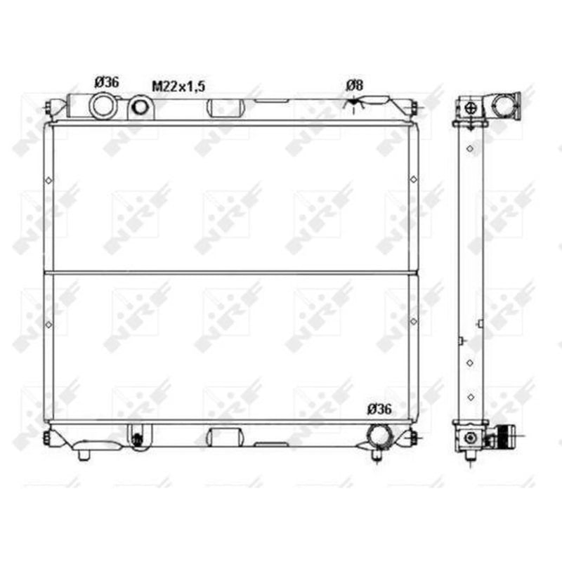 NRF Engine Radiator 50433