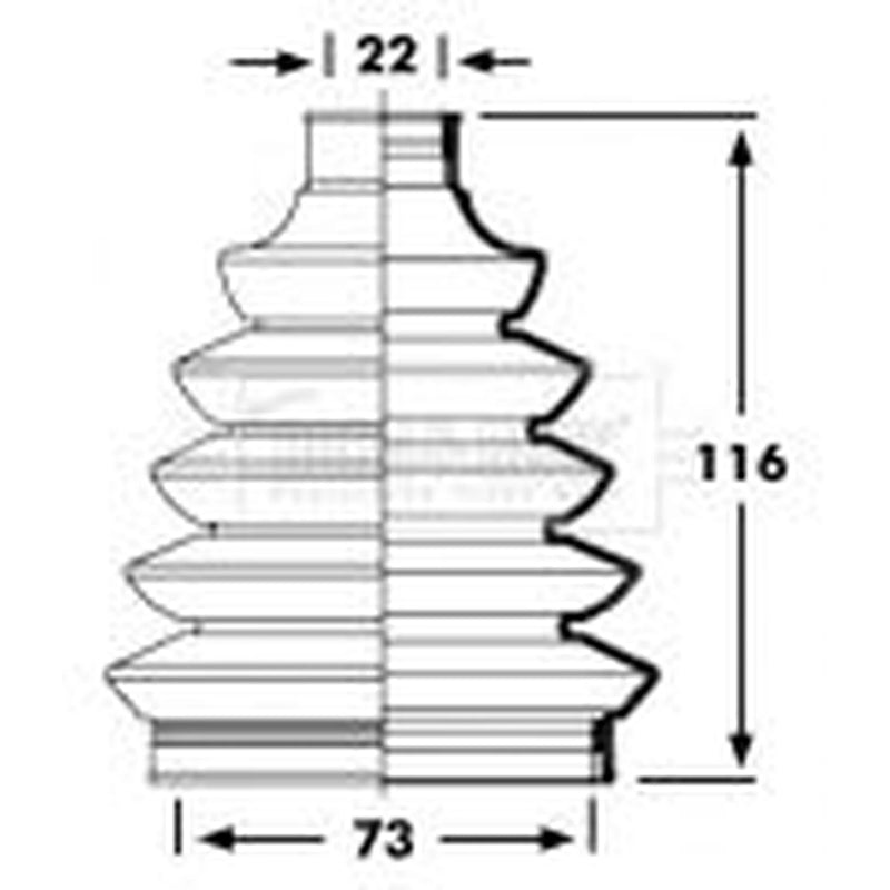 Borg & Beck Drive Shaft Bellow Kit Wheel Side Thermoplast BCB2359