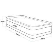 Dellonda Raised Air Bed with Removable Electric Pump & Storage Bag - Single - Dellonda - Van Life Living