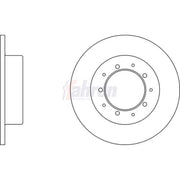 Fahren 2 x Solid Rear Brake Discs FBD6204-x2