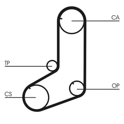 Continental CTAM Timing Belt Kit with Rollers CT801K1