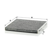 MANN-FILTER Cabin Air Filter (Pollen Filter) behind the glove CUK 2226