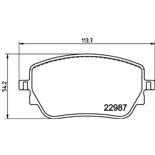 DON Rear Brake Pad Set PCP1716
