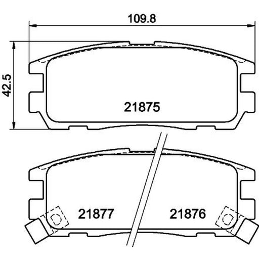 DON Rear Brake Pad Set PCP1270