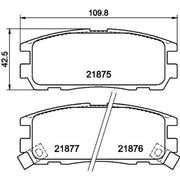 Mintex Rear Brake Pad Set MDB1698