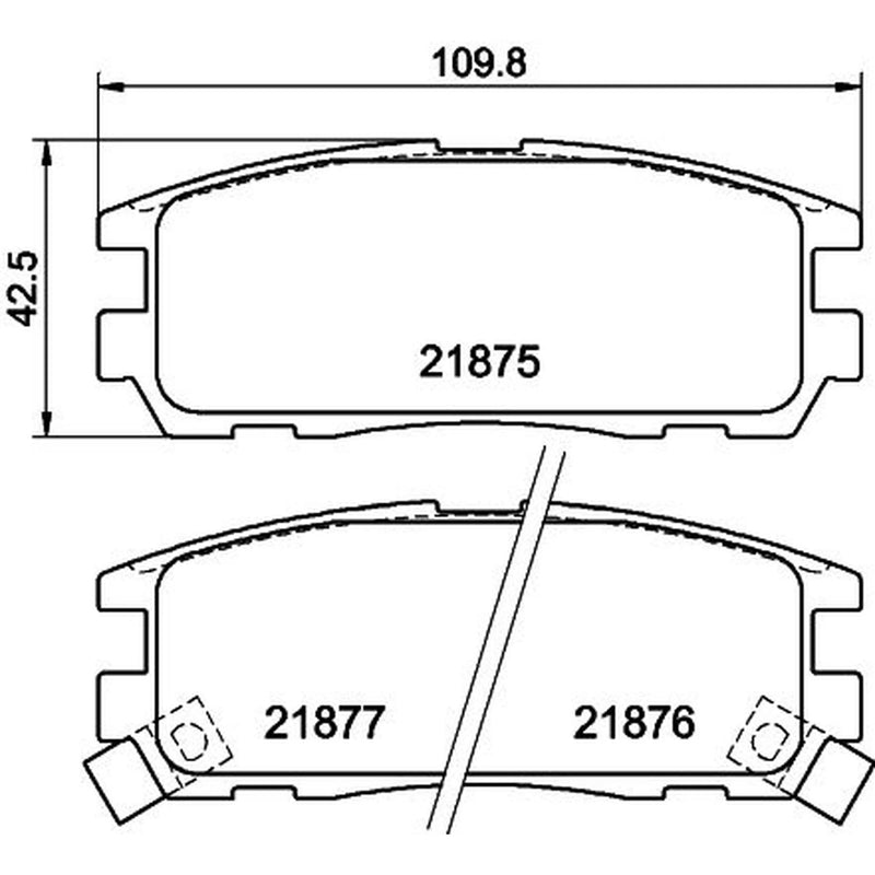 Mintex Rear Brake Pad Set MDB1698