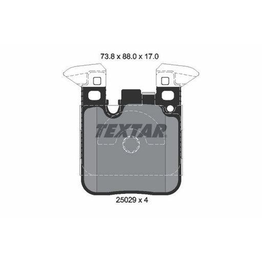 Textar Rear Brake Pad Set 2502902