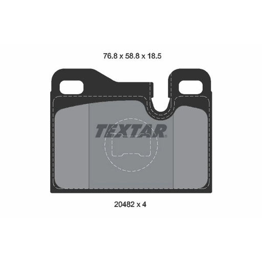 Textar Rear Brake Pad Set 2048203