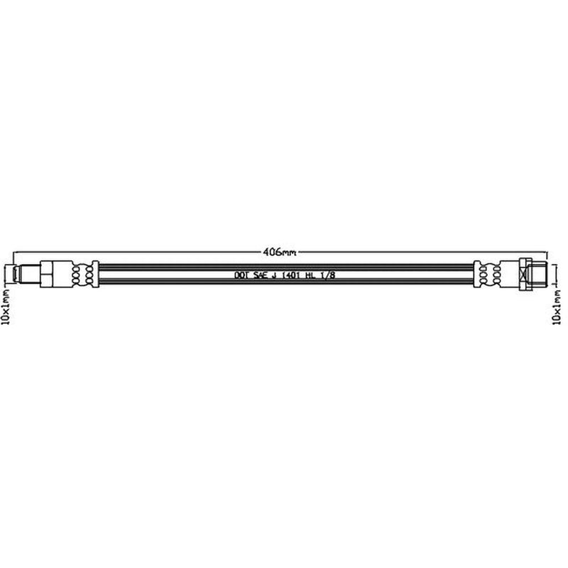 Abtex Brake Hydraulic Hose Line Right ABH1272
