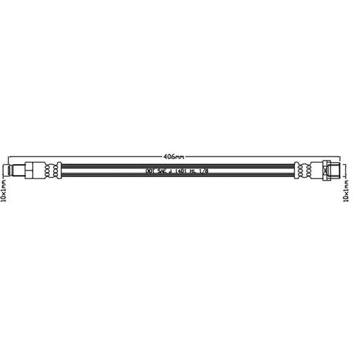 Abtex Brake Hydraulic Hose Line Right ABH1272