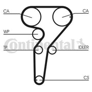 Continental CTAM Timing Belt Kit with Rollers CT877K2