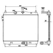 NRF Engine Radiator 53170