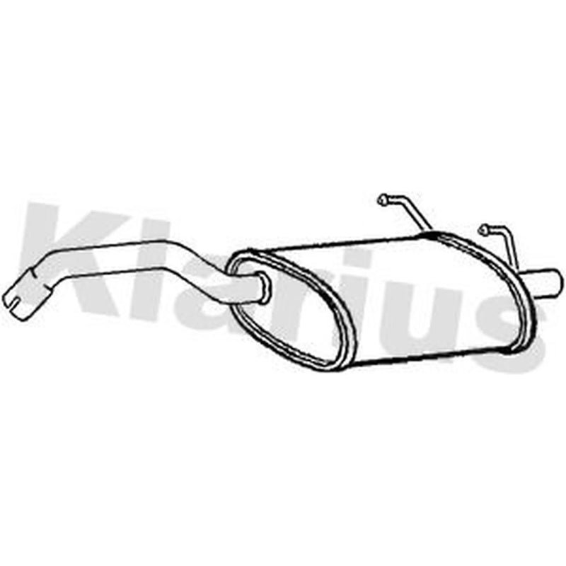 Klarius Box With Tail Pipe Rear FT851K
