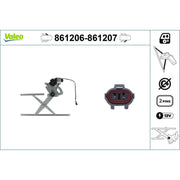 Valeo Electric Window Regulator Lifter Right Front 861207