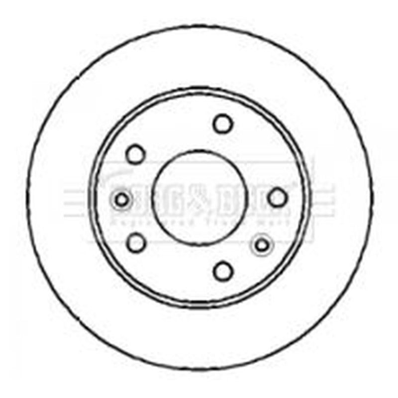 Borg & Beck 2 x Vented Front Brake Discs BBD4283-x2