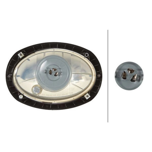 Hella Headlight Headlamp H4 Right 1LB 996 157-201
