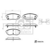 Febi Front Brake Pad Set 1000376