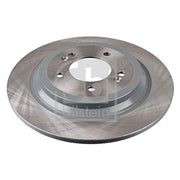 Febi 2 x Solid Rear Brake Discs 108637-x2