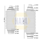 NAPA Steering Bellow Kit Front NCB3005