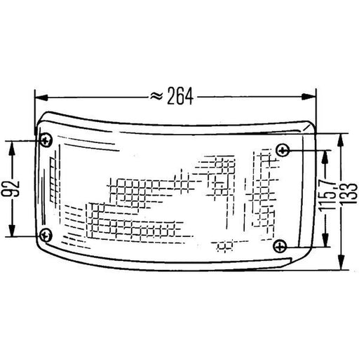 Hella Reversing Lamp 2ZR Right 2ZR 005 603-061