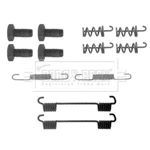 Borg & Beck Parking Brake Shoe Accessory Kit Rear BBK6150