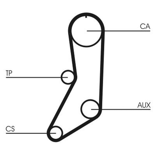 Continental CTAM Timing Belt Cambelt 123 Teeth CT643
