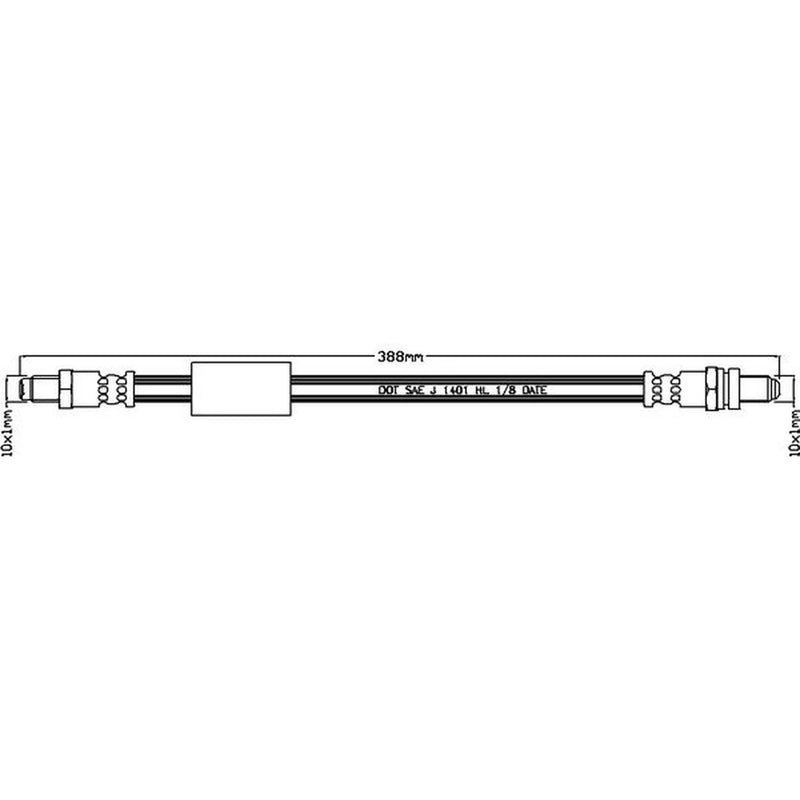 Juratek Brake Hydraulic Hose Line Right JBH1334