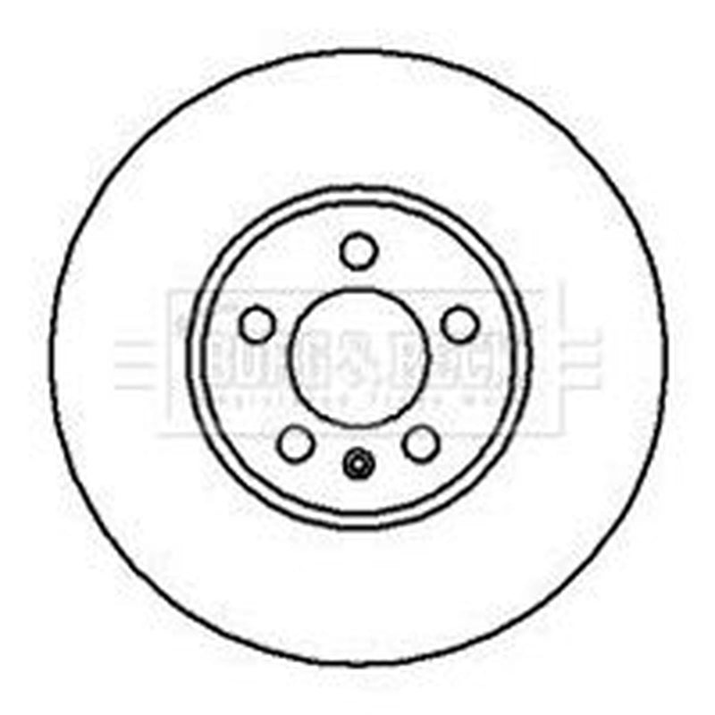 Borg & Beck 2 x Vented Front Brake Discs BBD5060-x2