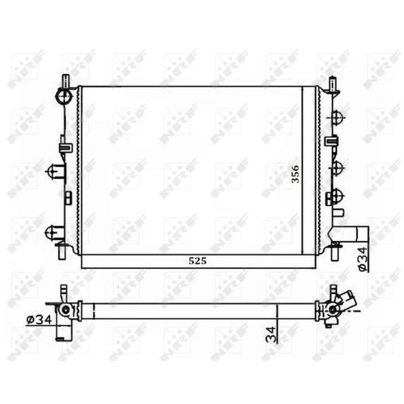 NRF Engine Radiator 514436A