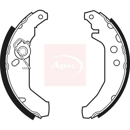 Apec Brake Shoe Set Axle Kit SHU465